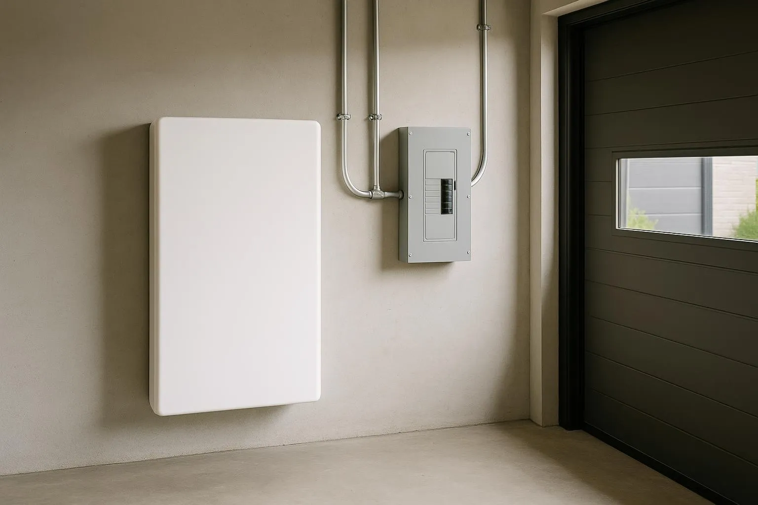 Batterie de stockage résidentielle avec panneau de secours